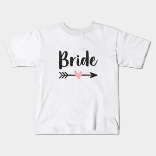 Bride Amor Heart Arrow hen party gift Kids T-Shirt